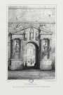 Portail du Palais de justice ou des Cordeliers [Dôle] [image fixe] / E. Sagot lith.  ; lith. Guasco-Jobard à Dijon , Dijon : Guasco-Jobard, 1800/1899