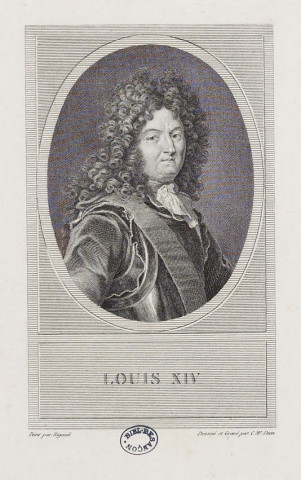 Louis XIV / Peint par Rigaud / Dessiné et Gravé par CMF Dien.- : J.J. Blaise Libraire, Quai des Augustins