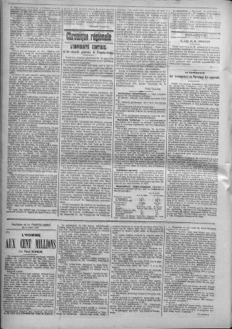 15/04/1891 - La Franche-Comté : journal politique de la région de l'Est