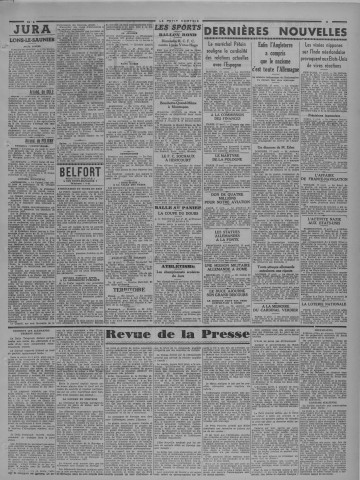 18/04/1940 - Le petit comtois [Texte imprimé] : journal républicain démocratique quotidien