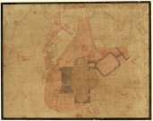 Plan d'une partie de ville ou village [Dessin] , [S.l.] : [s.n.], [1750-1799]