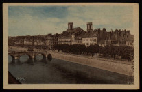 Besançon-les-Bains (Doubs). Pont Battant. Quais de Strasbourg et Veil-Picard [image fixe] , Mâcon : CIM, 1904/1930