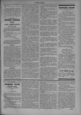 13/10/1883 - Le petit comtois [Texte imprimé] : journal républicain démocratique quotidien