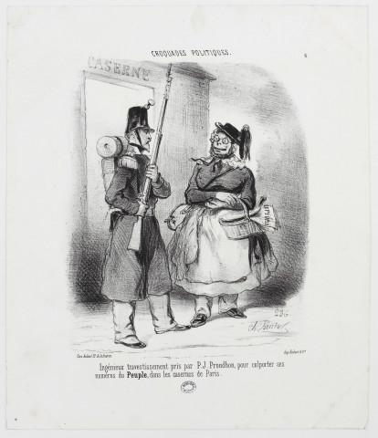 [Ingénieux travestissement] [image fixe] / Ch. Vernier , Paris : chez Aubert Pl. de la Bourse - Imp. Aubert & Cie, 1849