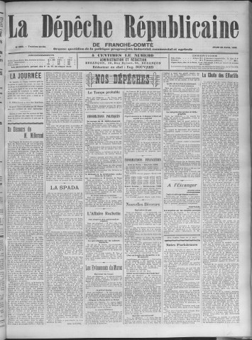 23/04/1908 - La Dépêche républicaine de Franche-Comté [Texte imprimé]