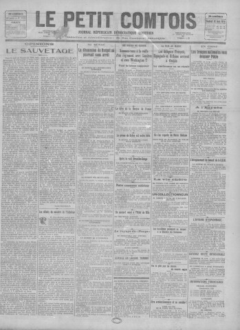 16/04/1926 - Le petit comtois [Texte imprimé] : journal républicain démocratique quotidien