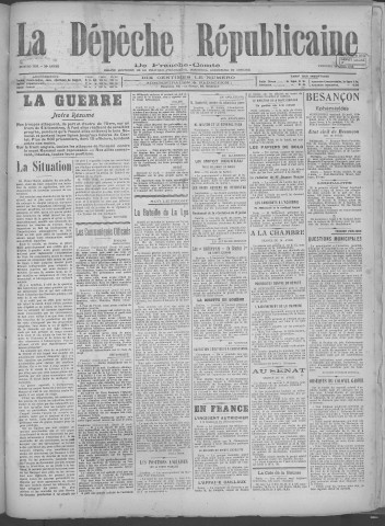 19/04/1918 - La Dépêche républicaine de Franche-Comté [Texte imprimé]