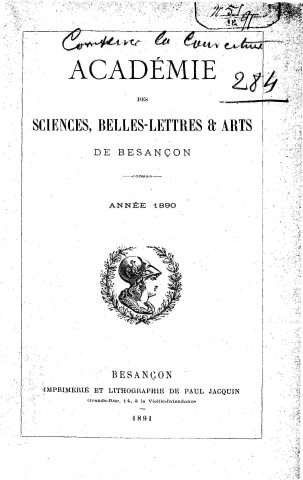 01/01/1890 - Procès-verbaux des séances [Texte imprimé] /