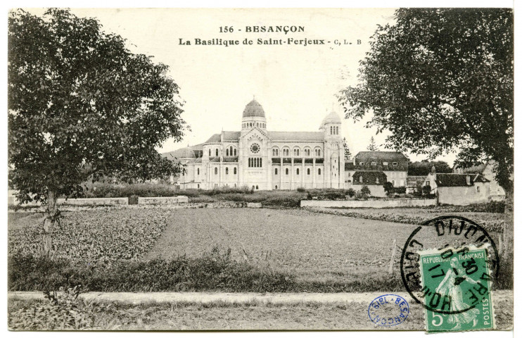 Besançon La basilique de Saint-Ferjeux [image fixe] , Besancon : Phototypie artistique de l'Est C. Lardier, 1914/1930