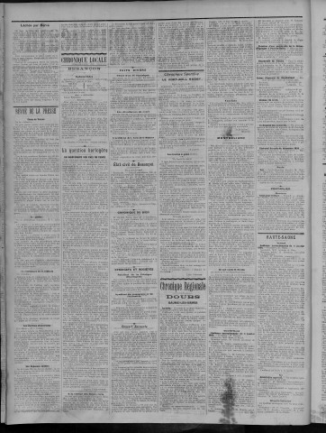 05/01/1906 - La Dépêche républicaine de Franche-Comté [Texte imprimé]