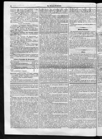 04/11/1843 - Le Franc-comtois - Journal de Besançon et des trois départements