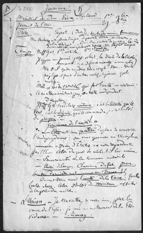 Ms 2881 - Tome VIII. Pierre-Joseph Proudhon. Notes et écrits divers.