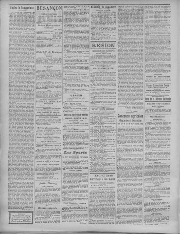 27/08/1921 - La Dépêche républicaine de Franche-Comté [Texte imprimé]