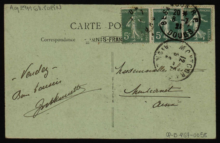 Besançon - Le Doubs et Le Barrage de Micaud [image fixe] , Paris : B. F. "Lux" ; Imp. Catala Frères, 1904/1926