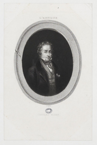 Charles Nodier / A. Riffaut. Paris : extrait de la revue : "L'Artiste"