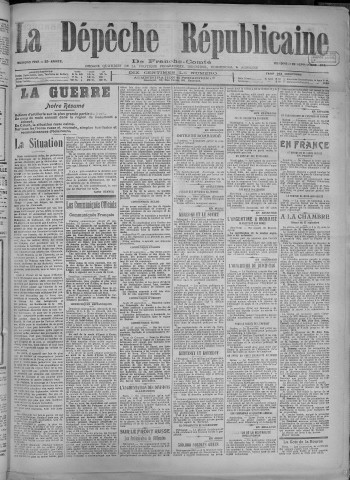 28/09/1917 - La Dépêche républicaine de Franche-Comté [Texte imprimé]