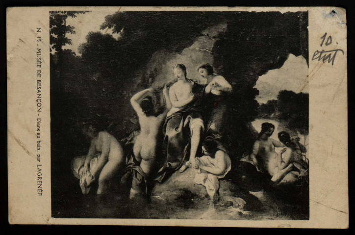 Besançon - Musée de Besançon - Lagrenée J. Jacques (1740-1821) - Diane au bain entourée de ses nymphes [image fixe] , Besançon : Etablissements C. Lardier - Besançon, 1904/1930
