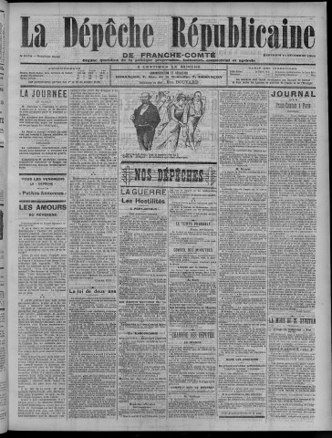 14/12/1904 - La Dépêche républicaine de Franche-Comté [Texte imprimé]