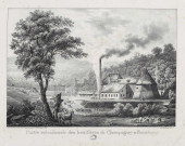 Partie méridionale des houillères de Champagney et Ronchamp [estampe] / dessiné d'après nature et lithographié par J. Rothmüller 1826  ; lithographie de Engelmann , [Paris] : Engelmann, 1826