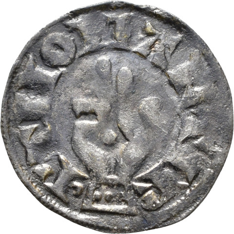 874.1.41 - pièce de monnaie ; denier estevenant