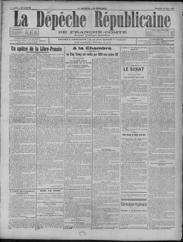 30/03/1930 - La Dépêche républicaine de Franche-Comté [Texte imprimé]