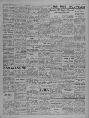 18/11/1938 - Le petit comtois [Texte imprimé] : journal républicain démocratique quotidien