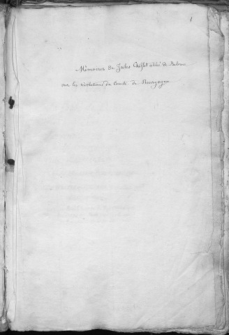 Ms Chiflet 136-137 - « Mémoires de l'abbé de Balerne [Jules Chiflet] sur les révolutions du comté de Bourgongne, arrivées après le trespas du roy Catholique Philippe IV et pendant la minorité du roy Charles II, son fils. » (1667-1614.) — Deux volumes