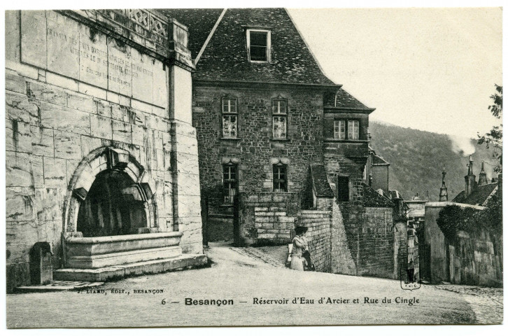 Besançon. Réservoir d'Eau d'Arcier et Rue du Cingle [image fixe] , Besançon : J. Liard, 1901/1908