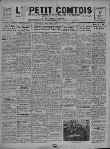 03/05/1934 - Le petit comtois [Texte imprimé] : journal républicain démocratique quotidien