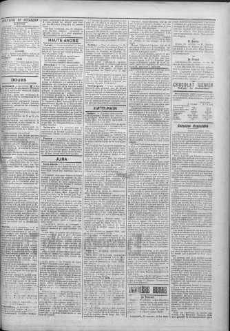 31/10/1899 - La Franche-Comté : journal politique de la région de l'Est