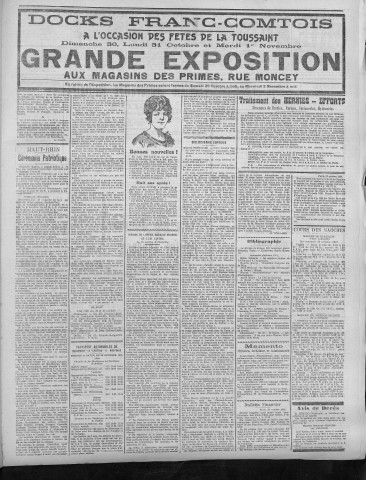 29/10/1921 - La Dépêche républicaine de Franche-Comté [Texte imprimé]