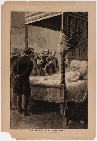 La mort de Victor Hugo [image fixe] / Dessin de Henri Meyer , 1885