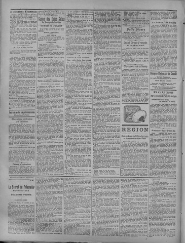 26/07/1919 - La Dépêche républicaine de Franche-Comté [Texte imprimé]