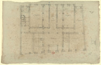 Hôtel de Ville de Neuchâtel [image fixe] : plan d'un étage / [Pierre-Adrien Pâris] , 1750/1799