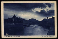 Besançon pittoresque. Les Quais au Crépuscule [image fixe] , Dole : Edition E. Protet, 1938/1970