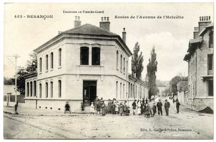 Besançon. Ecoles de l'Avenue de l'Helvétie [image fixe] , Besançon : Edit. L. Gaillard-Prêtre, 1912/1920