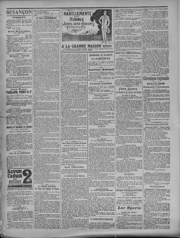 12/04/1924 - La Dépêche républicaine de Franche-Comté [Texte imprimé]
