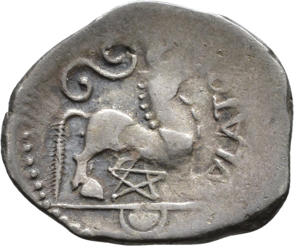 A.GX.17 - pièce de monnaie ; quinaire