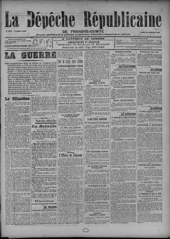 18/01/1915 - La Dépêche républicaine de Franche-Comté [Texte imprimé]