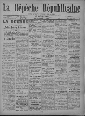 03/11/1916 - La Dépêche républicaine de Franche-Comté [Texte imprimé]
