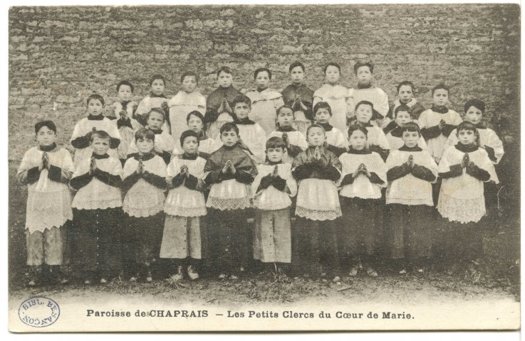 Paroisse de Chaprais - Les Petits Clercs du Coeur de Marie [image fixe] , Besançon : Etablissement C. Lardier C. L. B., 1915/1930
