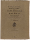Couverture d'un in-f° [Dessin] : Tableaux, statues, bas-reliefs et camées de la Galerie de Florence et du Palais Pitti ... (A Paris : chez Masquelier, an 1813) , [S.l.] : [s.n.], 1813