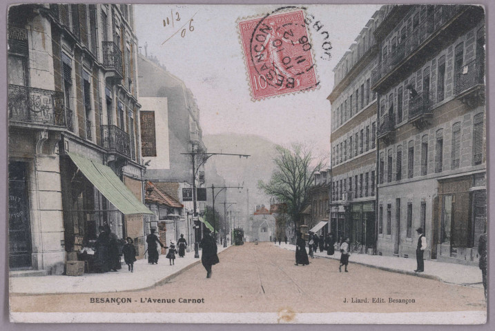 Besançon - L'Avenue Carnot [image fixe] , Besançon : J. Liard. Edit., 1901/1906