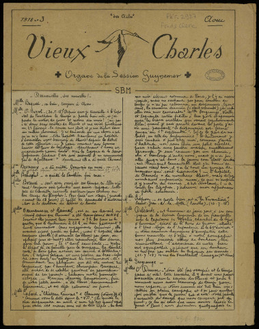 Vieux Charles [Texte imprimé] : organe de la session Guynemer