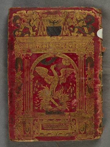 Ms 1158 - « Phoenicis sive Consecrationis augustae libri septem, ad divum Philippum, Hispaniarum, Neapolis, Siciliae et caet. regem, Joanne Voerthusio autore »