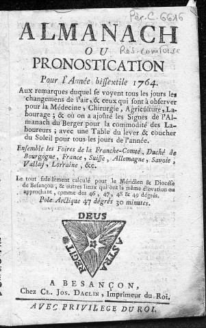 1764 - Dieu soit béni [Texte imprimé]