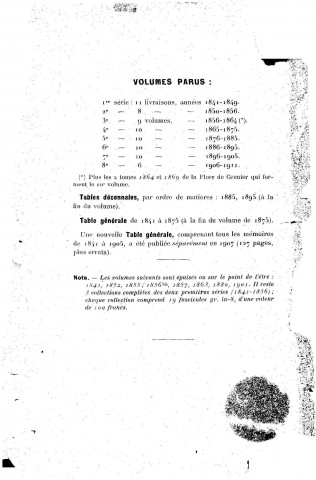 01/01/1911 - Mémoires de la Société d'émulation du Doubs [Texte imprimé]