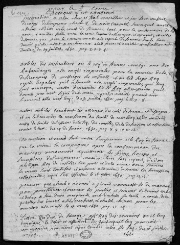 Ms 2304 - Papiers se rapportant au cardinal de Granvelle (tome I)