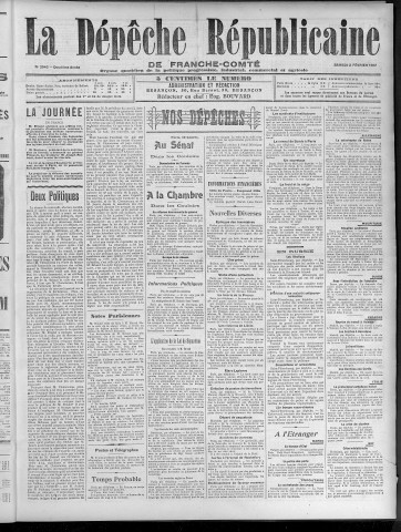 02/02/1907 - La Dépêche républicaine de Franche-Comté [Texte imprimé]