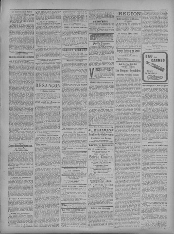 07/10/1920 - La Dépêche républicaine de Franche-Comté [Texte imprimé]